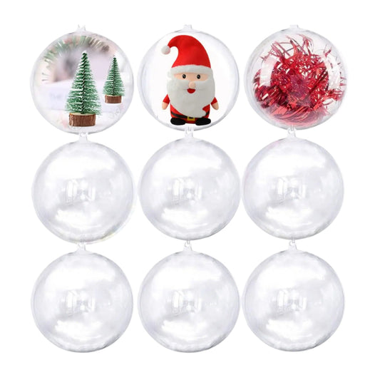 30 Christmas Balls Acrylic Sphere for photos and souvenirs 6.5cm
