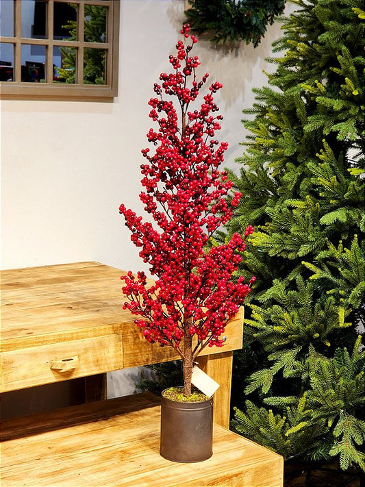 BERRY TREE IN 105CM METAL POT